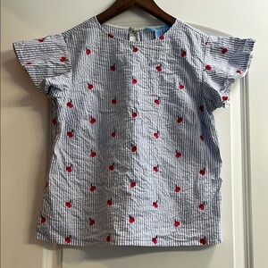 Draper James cherry orchard shirt- size 6